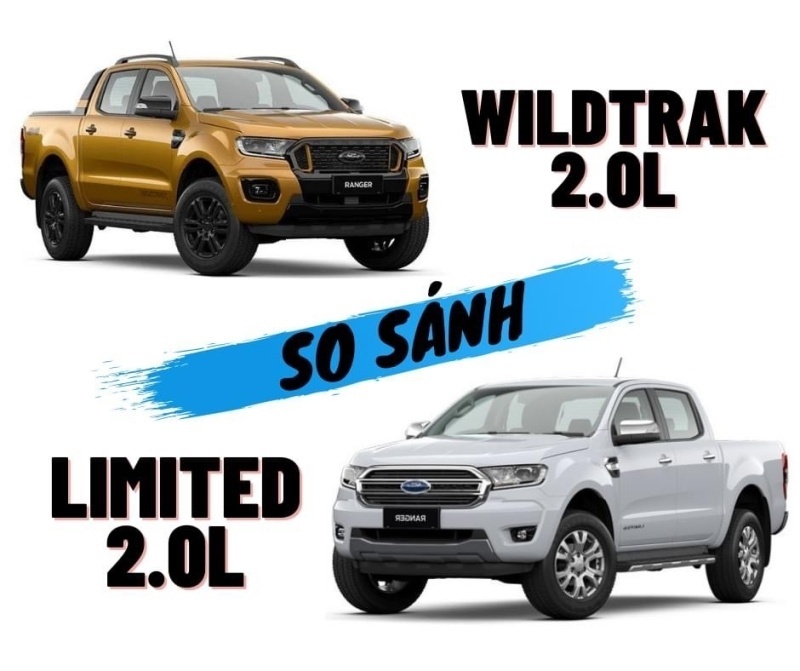 So sánh Ranger Wildtrak và Ranger Limited